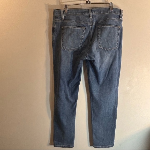 EILEEN FISHER Sz 10 Jeans Mid-Wash Boyfriend Tapered Leg Cut High Waist - Picture 6 of 8